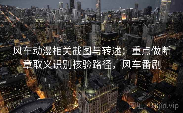 风车动漫相关截图与转述：重点做断章取义识别核验路径，风车番剧
