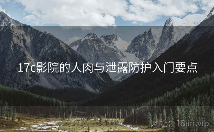 17c影院的人肉与泄露防护入门要点