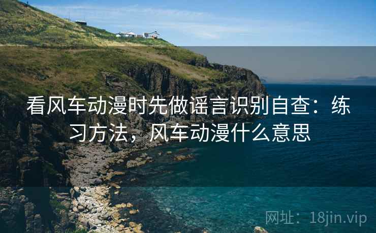 看风车动漫时先做谣言识别自查：练习方法，风车动漫什么意思