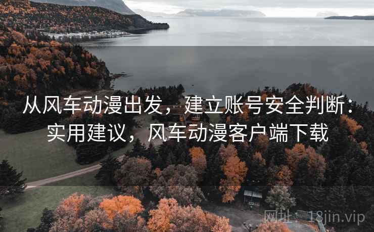 从风车动漫出发，建立账号安全判断：实用建议，风车动漫客户端下载